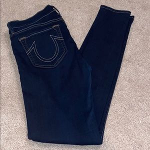 Dark Denim True Religion Casey Super Skinny Jeans!